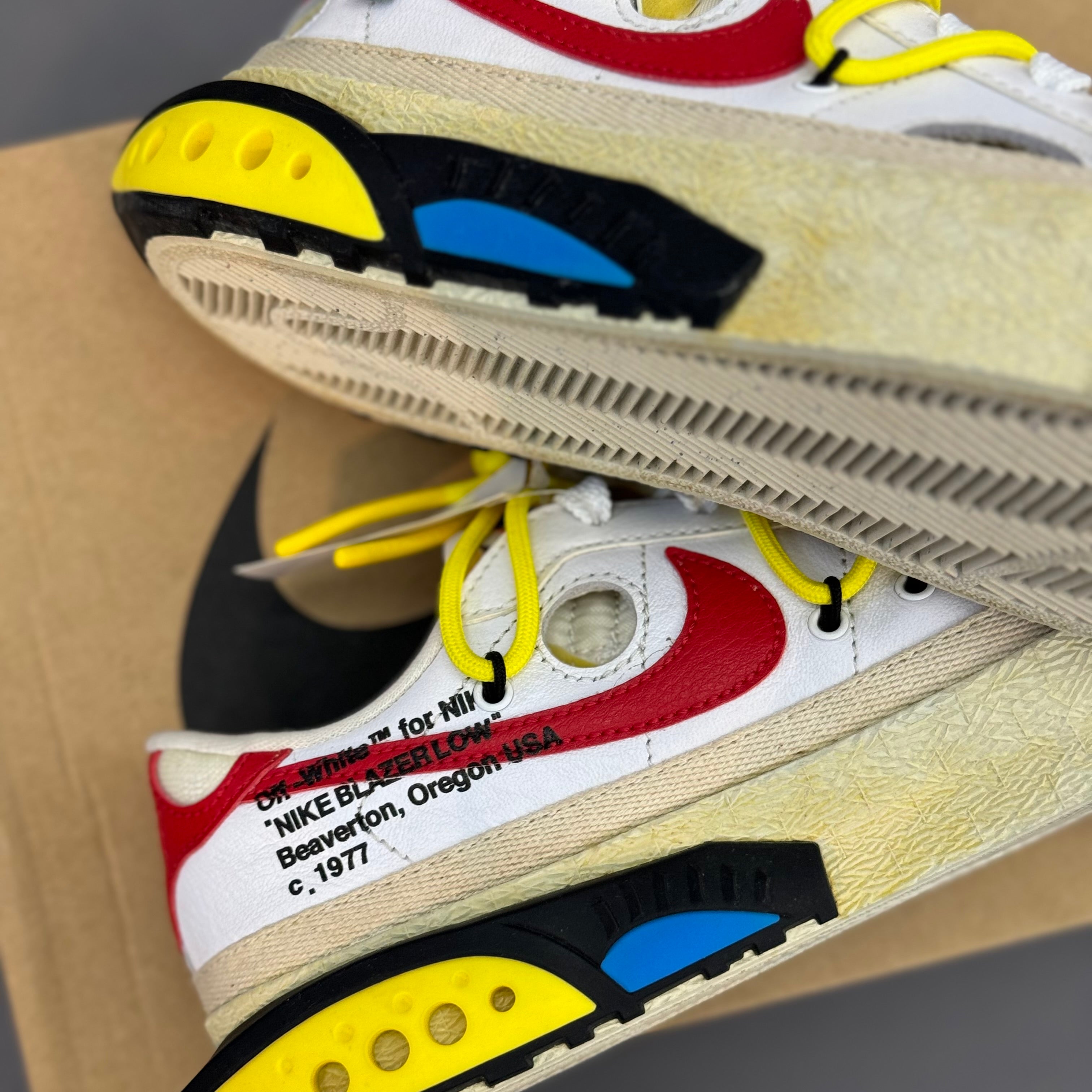 Nike blazer 2024 off white resell