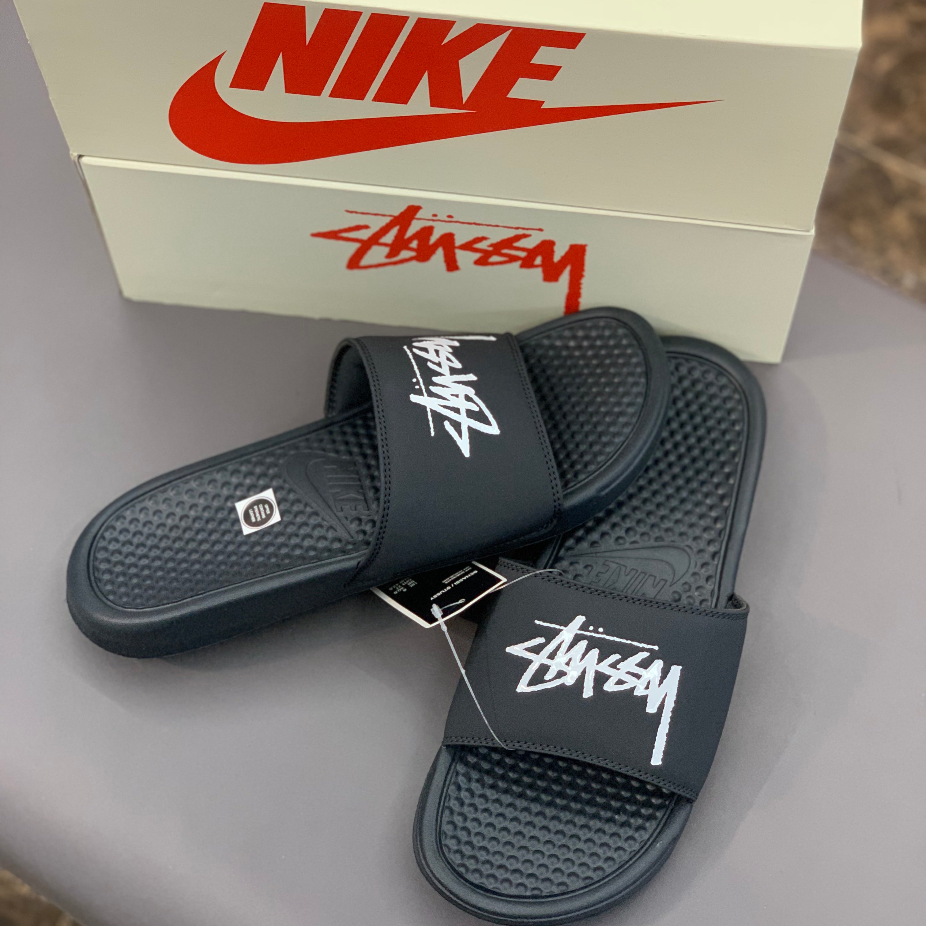 Stussy discount black slides