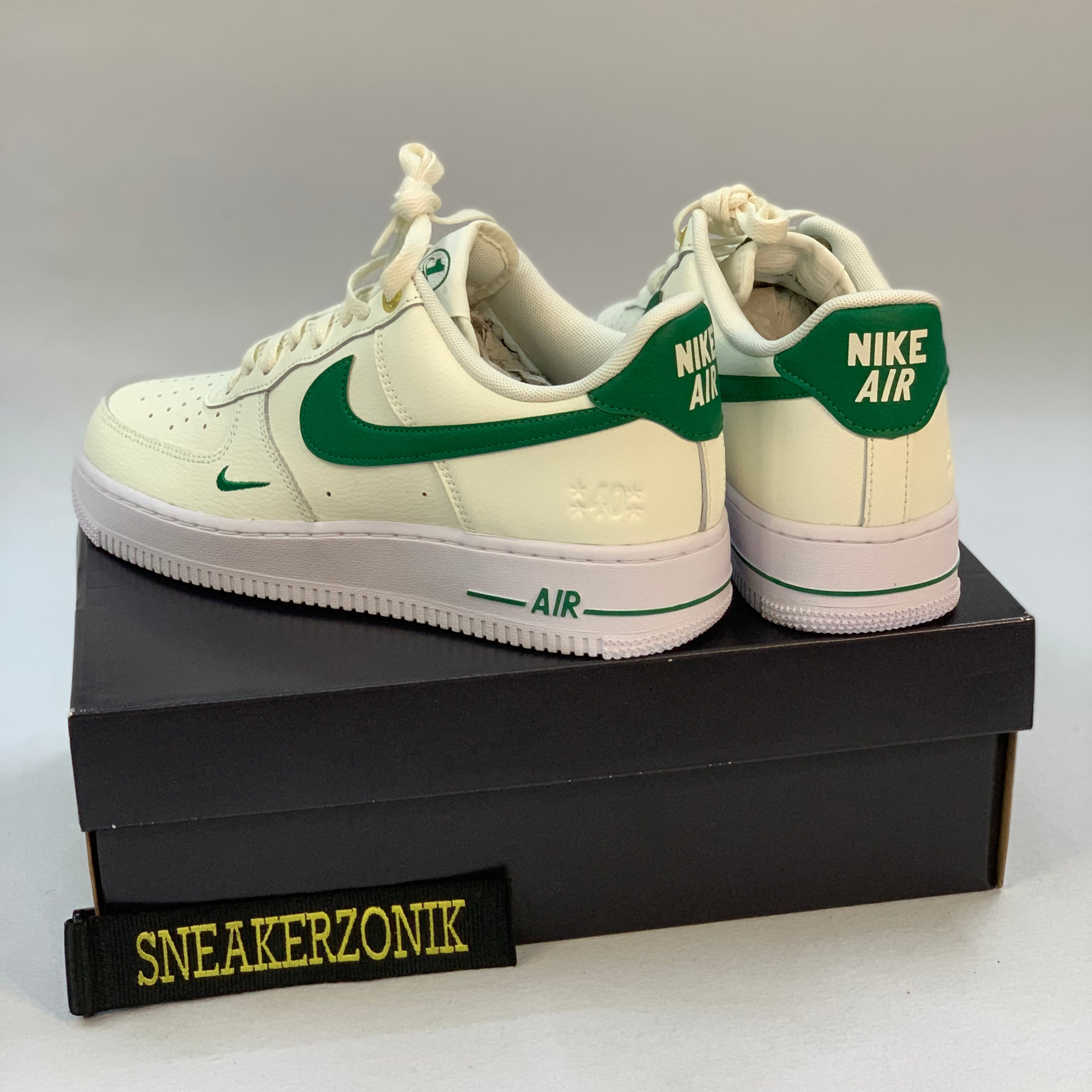 Women Nike Air Force 1 Low 07 LVL 8 40th Anniversary Sail Malachite sneakerzonik