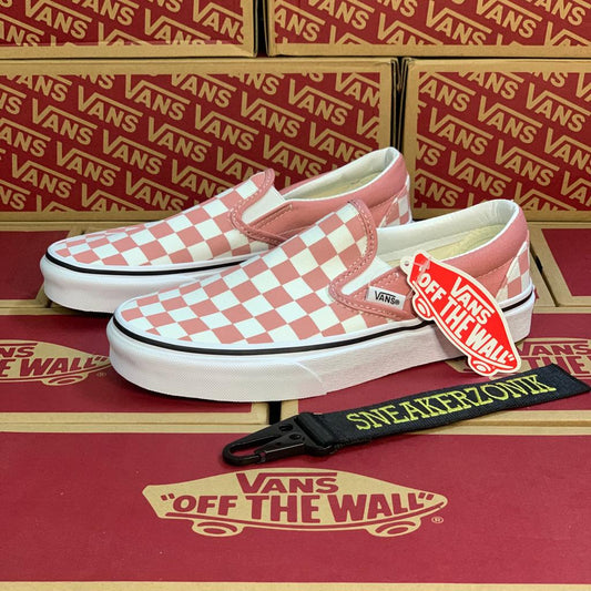 Vans Checkerboard Slip-on Pink White - sneakerzonik